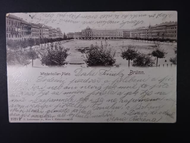Brno - Náměstí 28.října (Winterhollerplatz), prošlá 1901