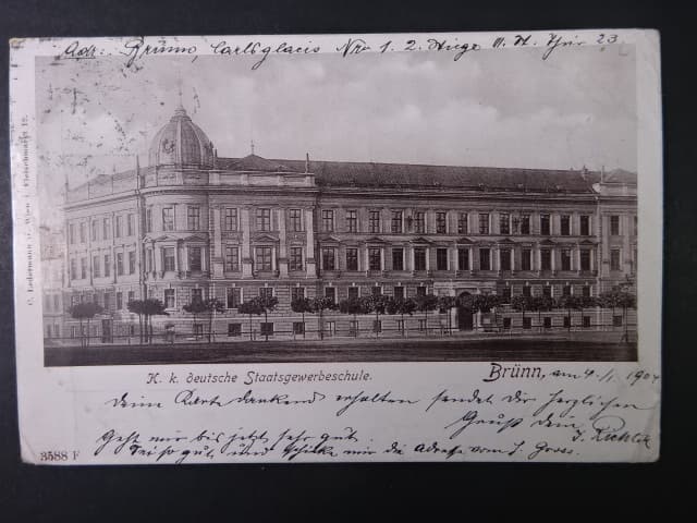 Brno - Náměstí 28.října (Winterhollerplatz), prošlá 1904