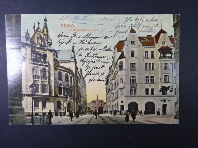 Brno - Rašínova (Lichtenštejnova ulice), prošlá 1909