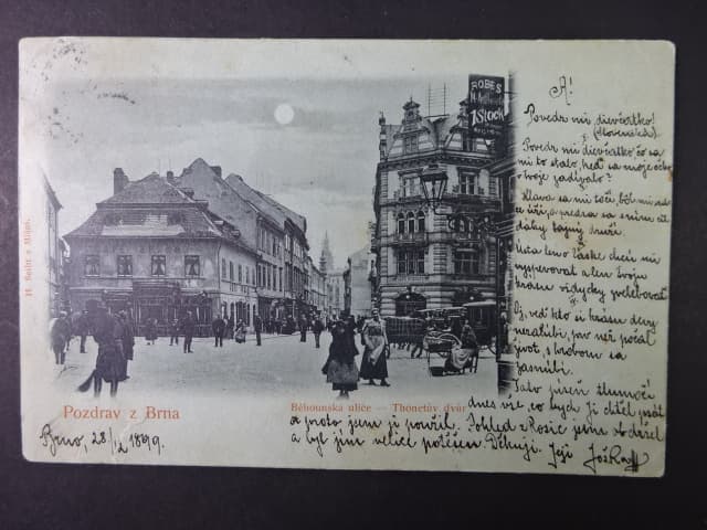 Brno - Běhounská (Rennergasse), prošlá 1899