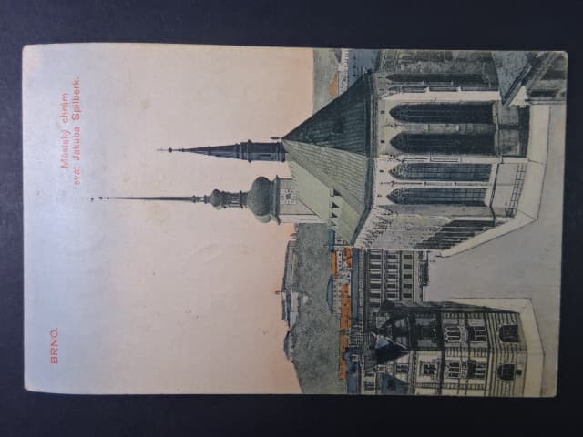Brno - Jakubské náměstí (Jakobsplatz), prošlá 1916