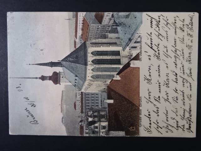 Brno - Jakubské náměstí (Jakobsplatz), prošlá 1903