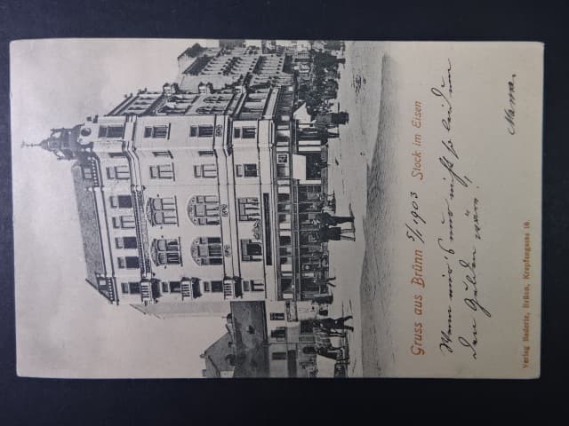 Brno - Jakubské náměstí (Jakobsplatz) Plzeňkský dvůr, prošlá 1903
