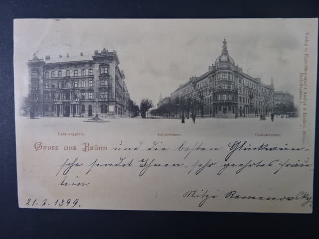 Brno - Moravské náměstí (Lažánského nám.), prošlá 1899