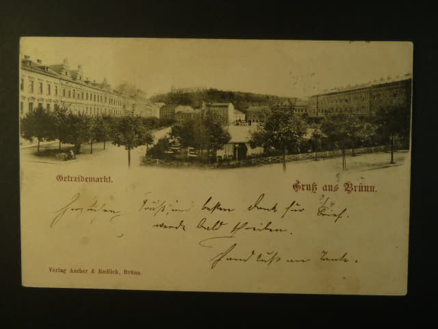 Brno - Obilní trh, prošlá 1900