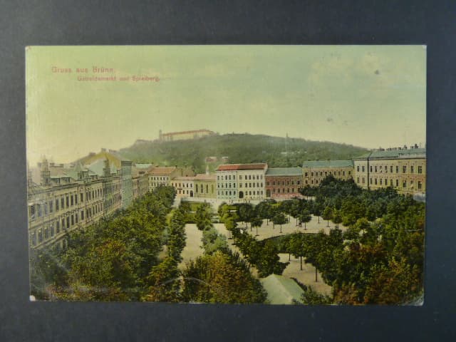 Brno - Obilní trh a Špilberk, prošlá 1908
