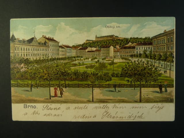 Brno - Obilní trh, prošlá 1909