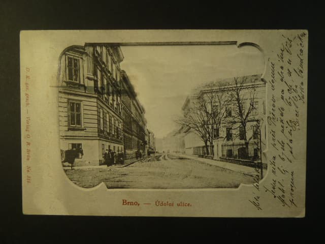 Brno - Údolní ulice, prošlá 1902