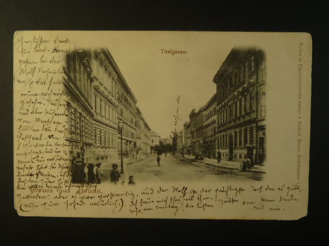 Brno - Údolní ulice, prošlá 1898