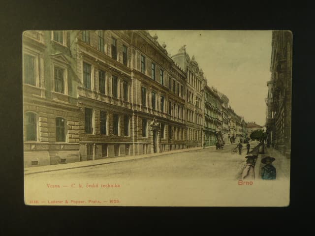 Brno - Jaselská ulice (Augustinergasse), Vesna, prošlá