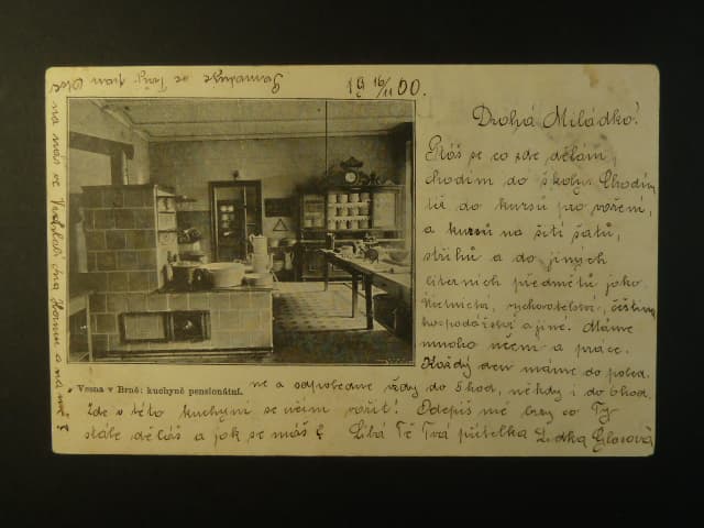 Brno - Jaselská ulice (Augustinergasse), Pensionát Vesna, prošlá 1900
