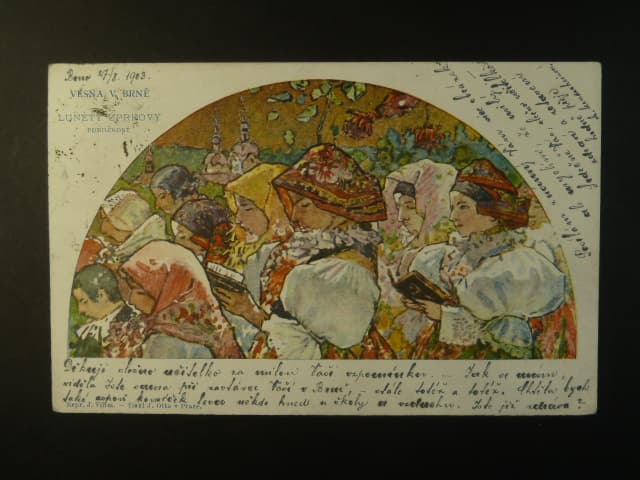 Brno - Jaselská ulice (Augustinergasse), Vesna - Lunety Uprkovy, prošlá 1903