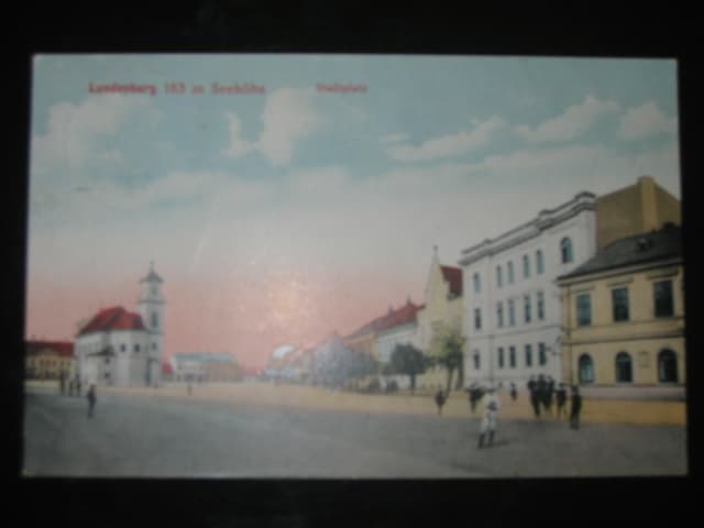 Břeclav (Lundenburg), bar. pohl. náměstí, prošlá 1915