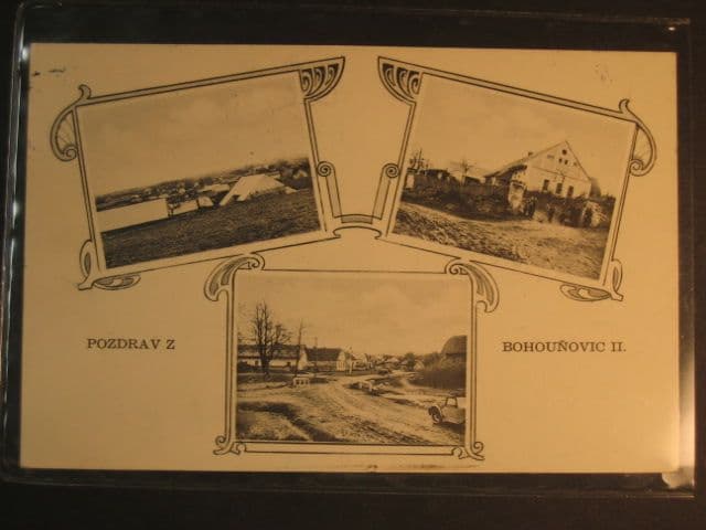 Bohouňovice, čb. vícezáběrová pohl., prošlá 1933