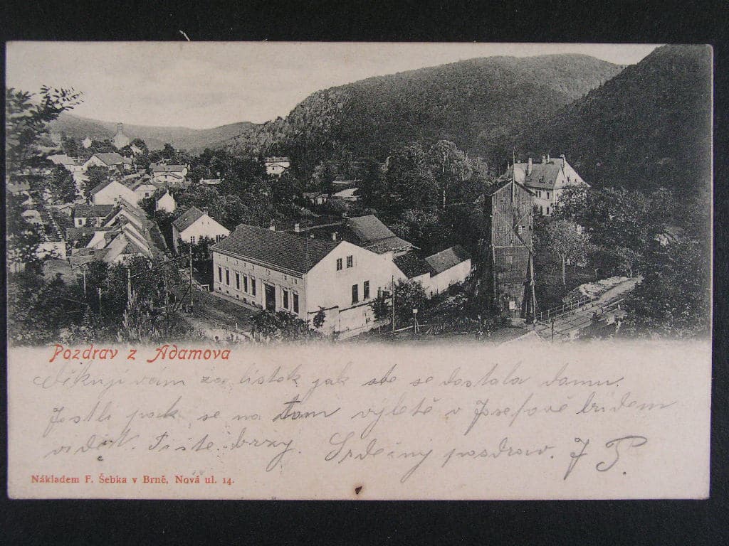 Adamov okr. Blansko, prošlá 1903