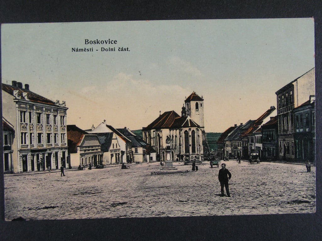 Boskovice okr. Blansko, prošlá 1908