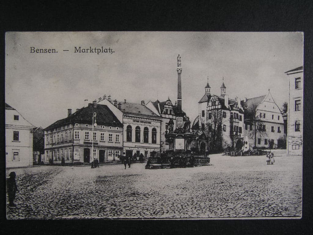 Benešov u Ploučnice, Bensen, okr. Děčín, prošlá 1920