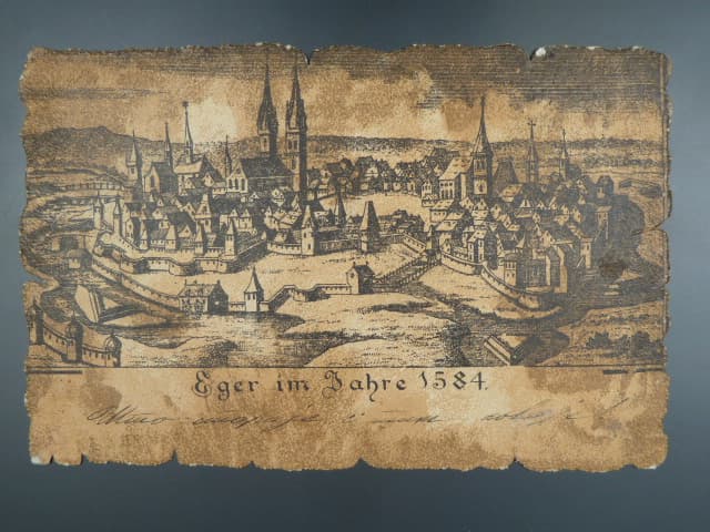 Cheb, v roce 1584, prošlá 1900