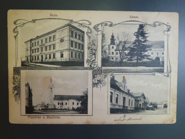 Bludov, prošlá 1918, odpadená zn.