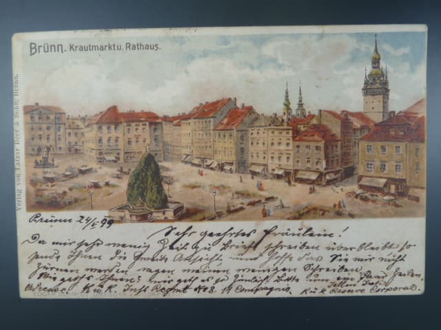 Brno, Zelný Trh, prošlá 1899