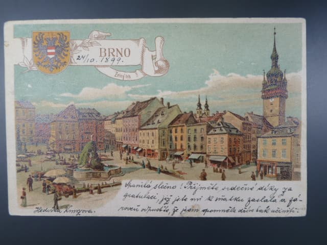 Brno, Zelný Trh, prošlá 1899