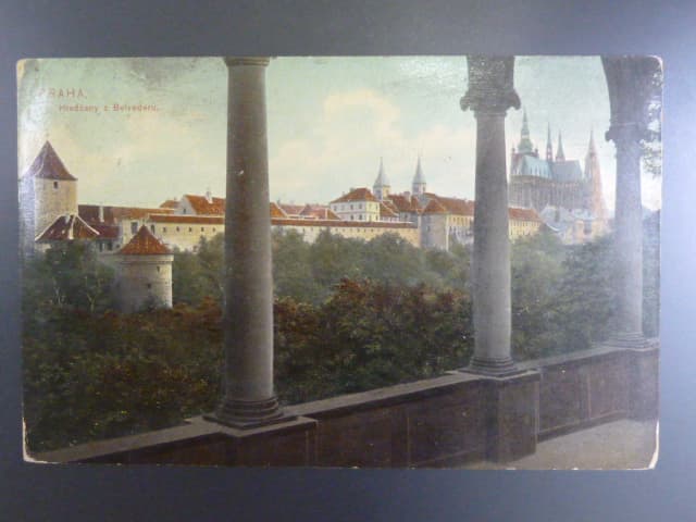 Praha Hradčany, prošlá 1908