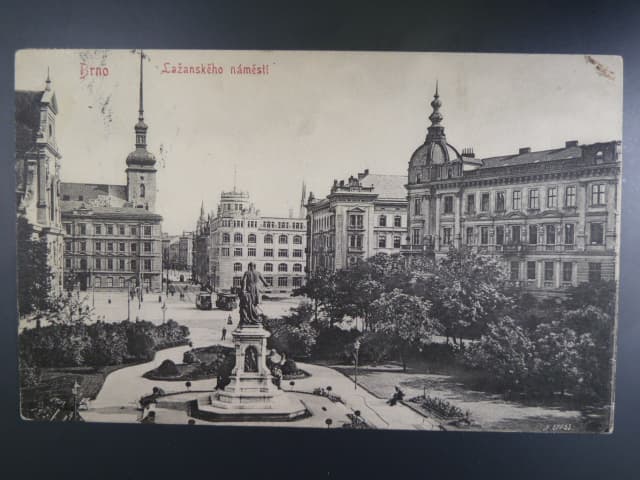 Brno, Lažanského (Moravské) nám.., prošlá 1907