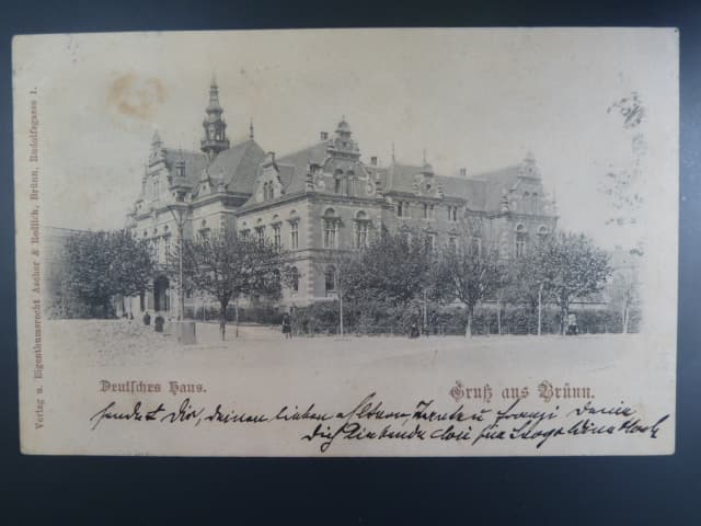 Brno, Německý dům., prošlá 1899