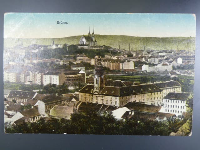 Brno, pohl. z Červeného kopce, prošlá, stržená zn.