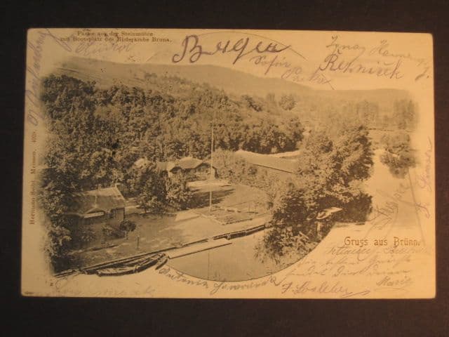 Brno, čb. pohl. Steinmühle, prošlá 1901