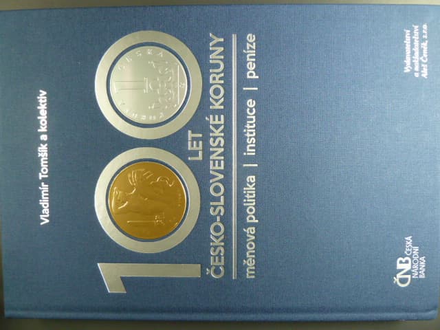 MIMOŘÁDNÁ PUBLIKACE - Vladimír Tomšík a kol. - 100 LET ČESKO-SLOVENSKÉ KORUNY (2019), 346 stran A4, mnoho zajímavých ilustrací
