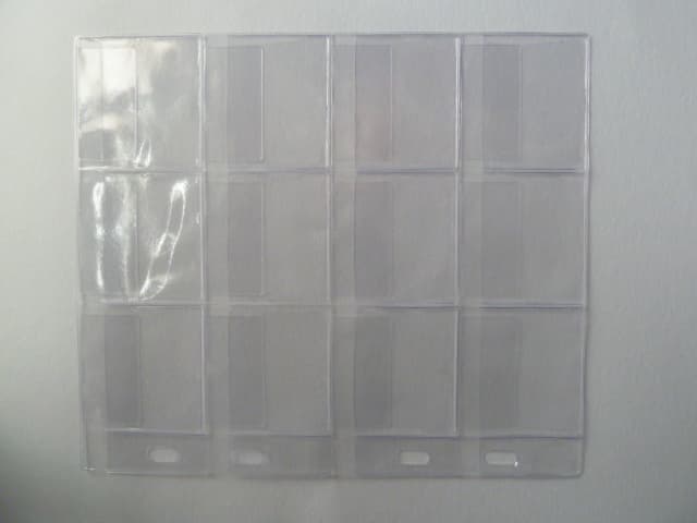 doplňkové listy 90 x 220 mm, s 12 ti okýnky 5,4 x 5,4 mm