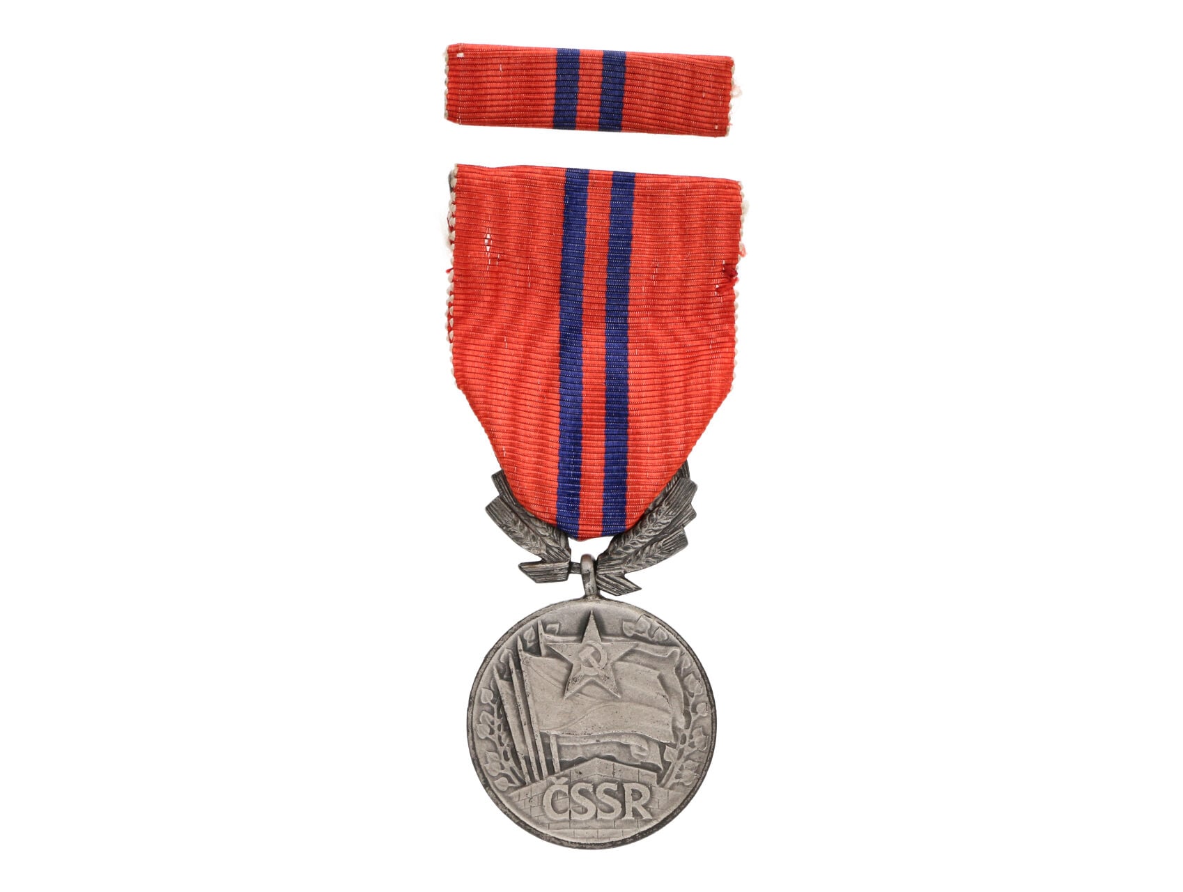 Vyznamenání - Za zásluhy o výstavbu II. vydání po roce 1960 ČSSR č.15906, značka výrobce Zukov, punc Ag 900