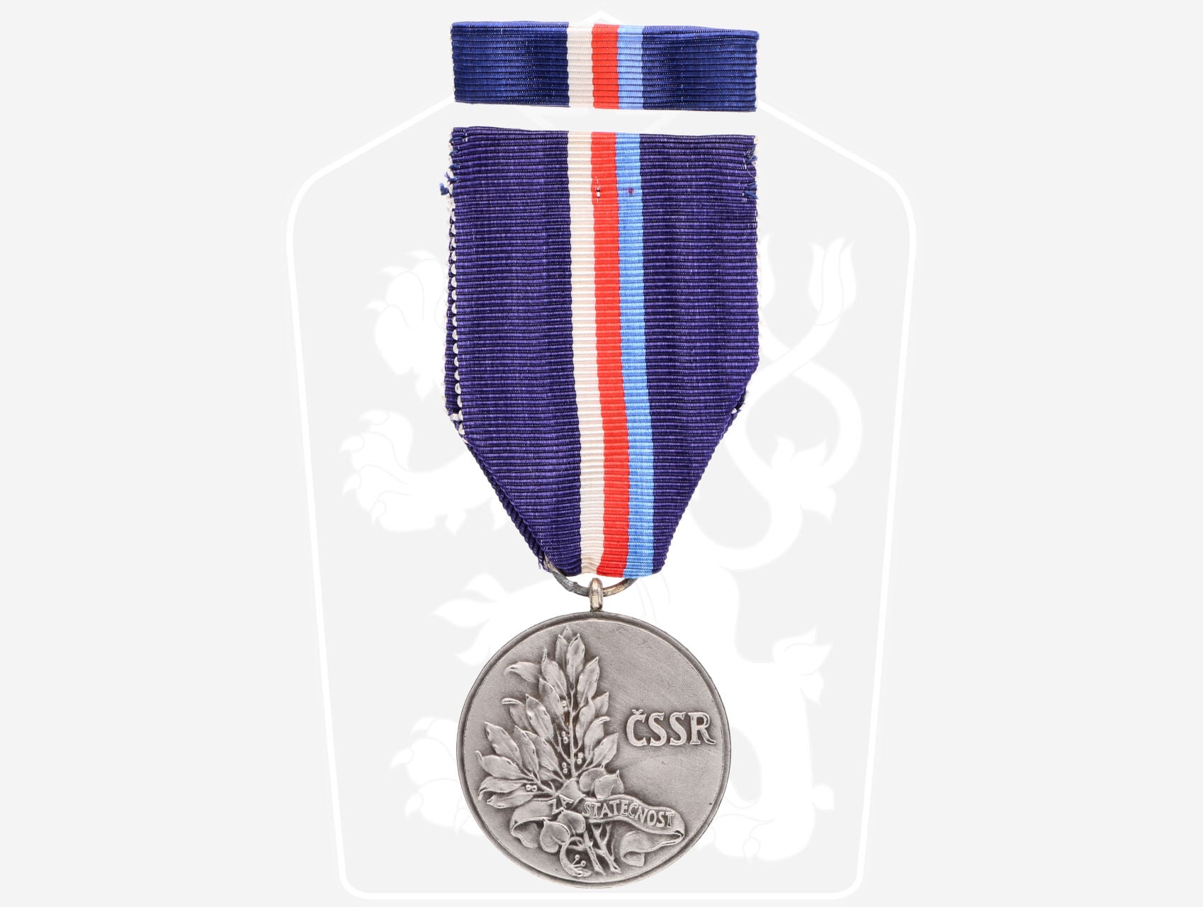 Vyznamenání za statečnost - II. vydání po r. 1960 ČSSR č. 1967, punc Ag