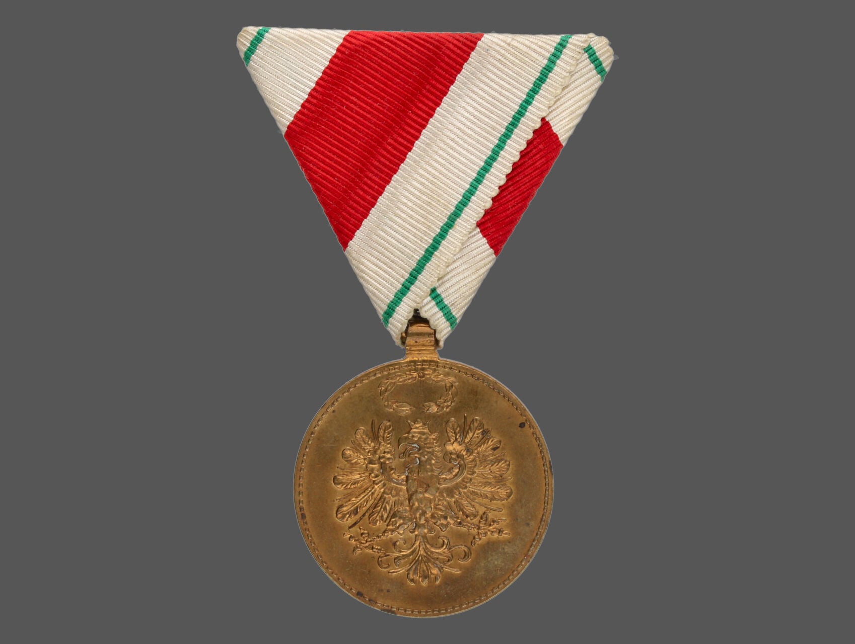 Tyrolská pamětní medaile na I. sv. válku z r. 1928, původní stuha