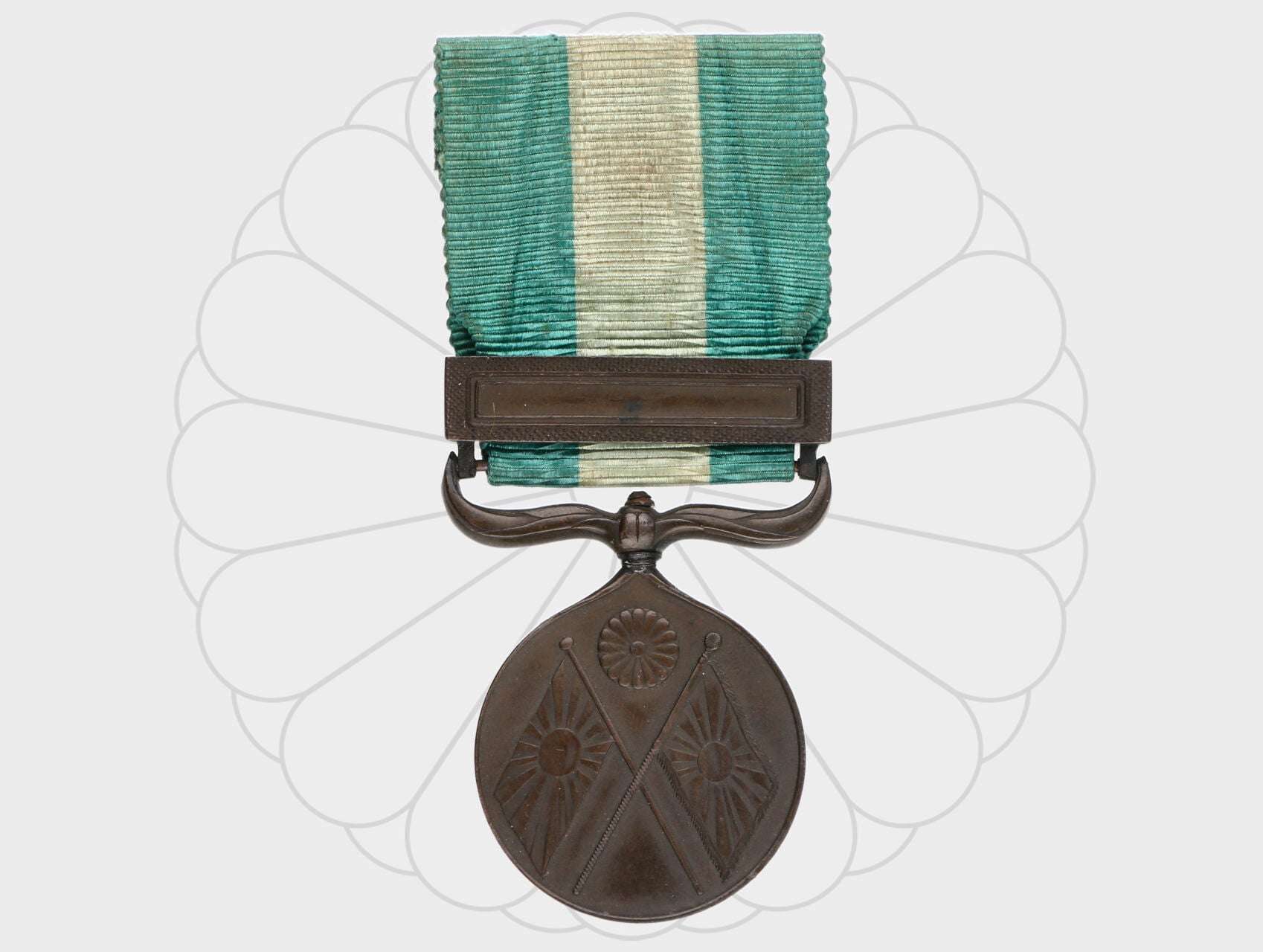 Medaile na Čínsko - Japonskou válku 1894 - 1895, původní stuha..