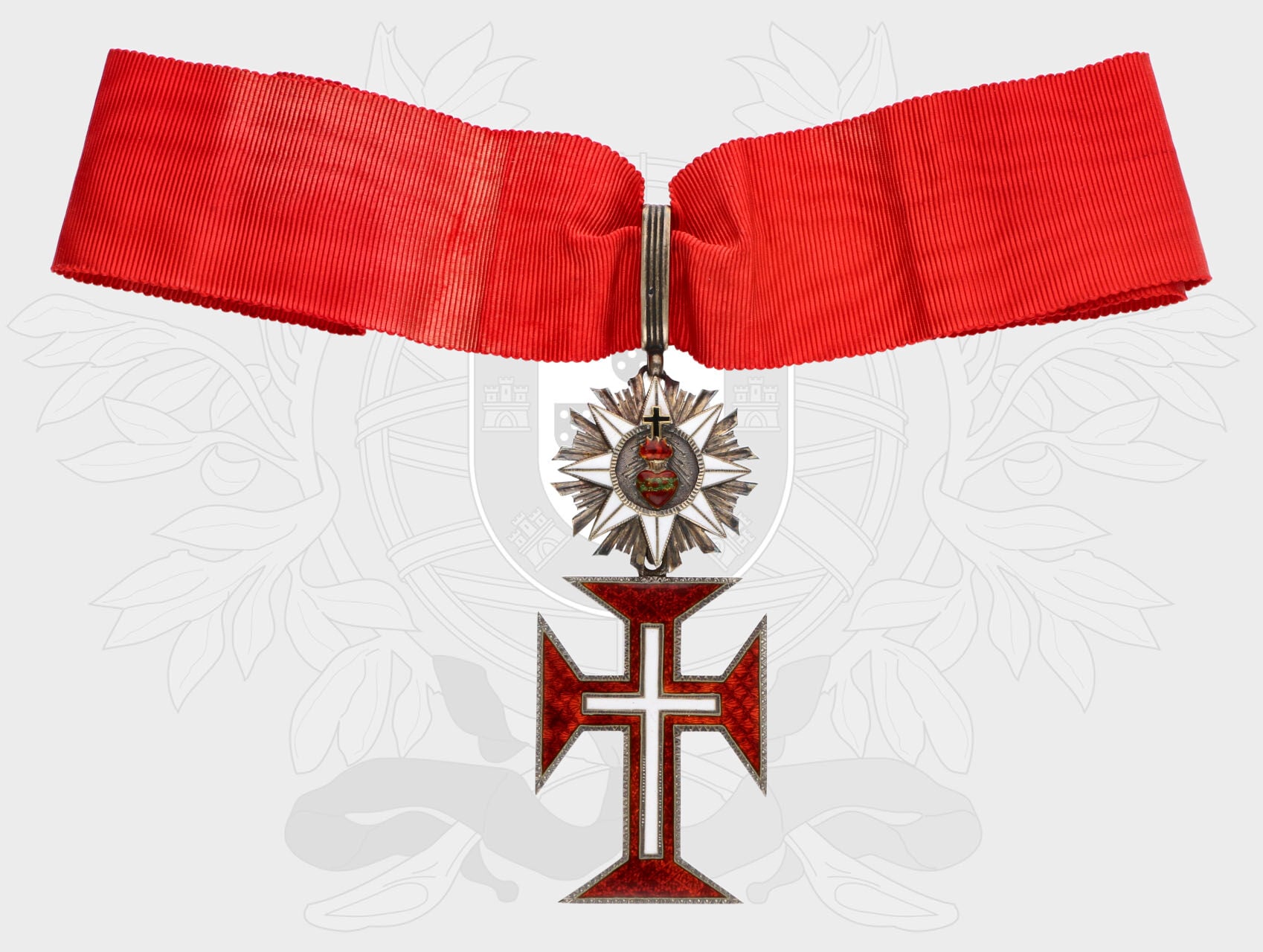 Vojenský řád Kristův, komandér, puncované stříbro, smalty, vydání 1894-1918