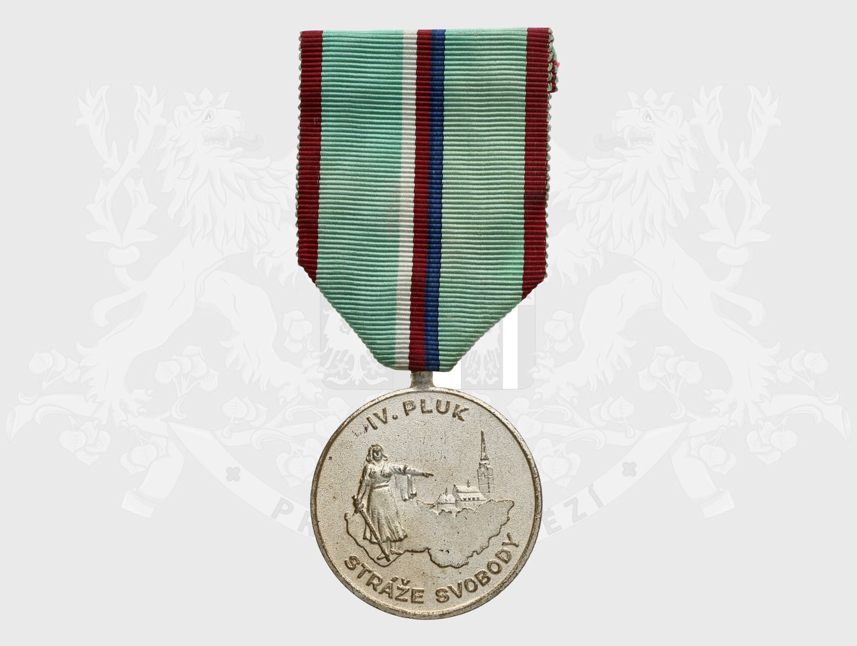Stříbrná medaile IV. pluku Stráže svobody