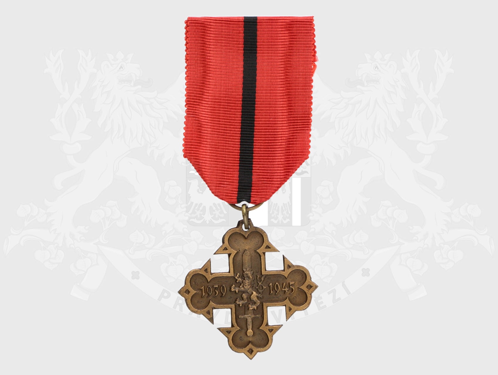 Záslužný odznak ČS. obce dobrovolecké z roku 1945