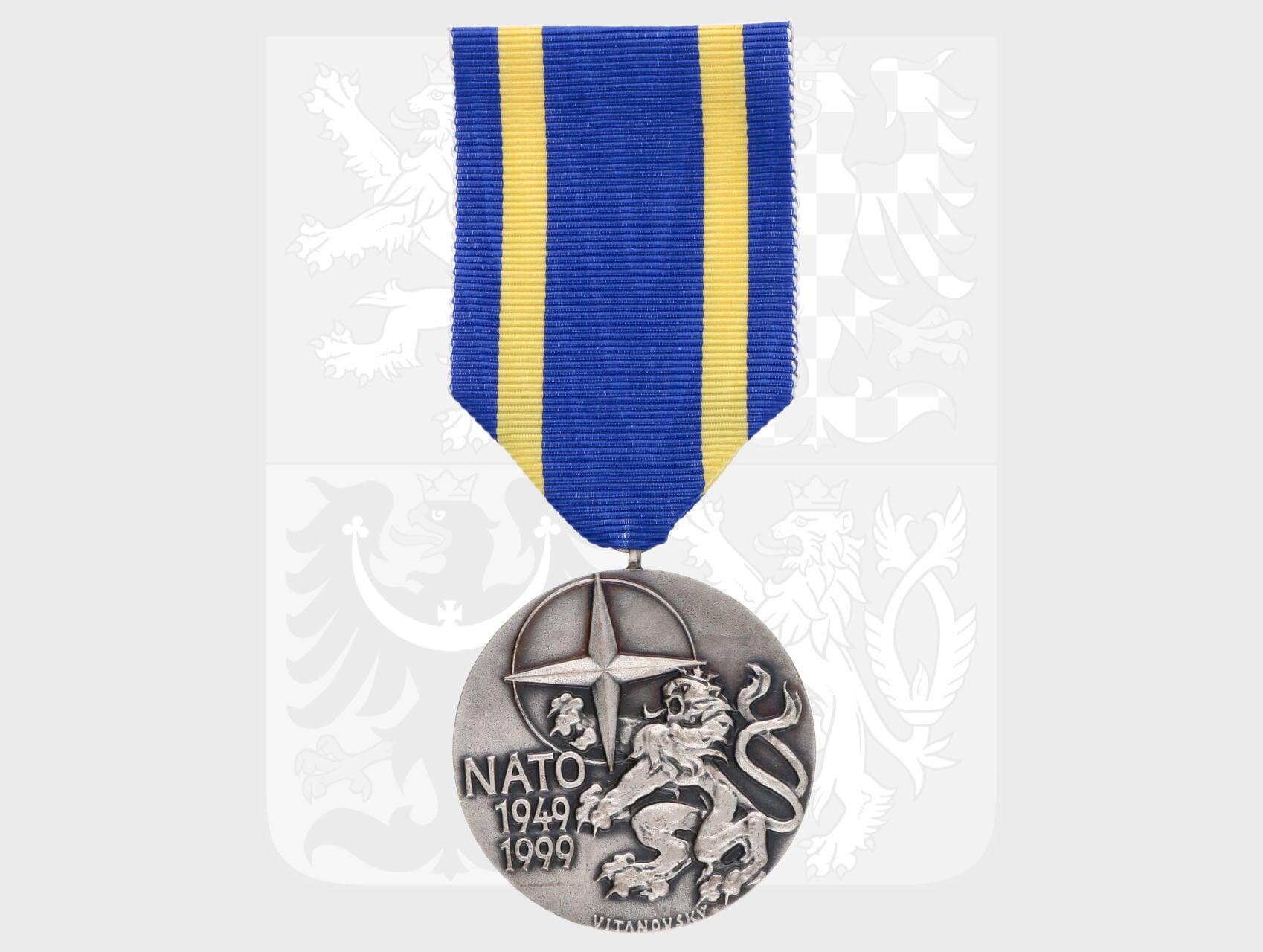 Pamětní odznak Summit Nato Praha 2002, nepůvoní stuha