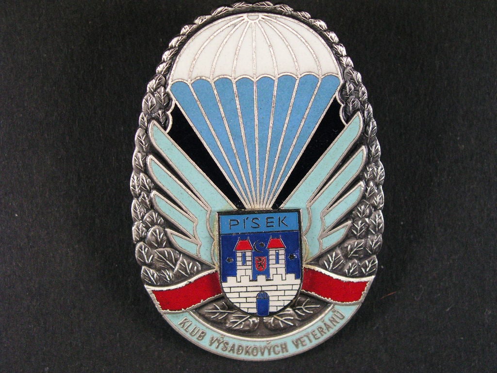 Odznak klubu výsadkových veteránů Písek