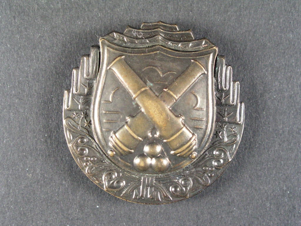 Výkonostní odznak pro miřiče a dělovody, plný kov, období 1938-1939