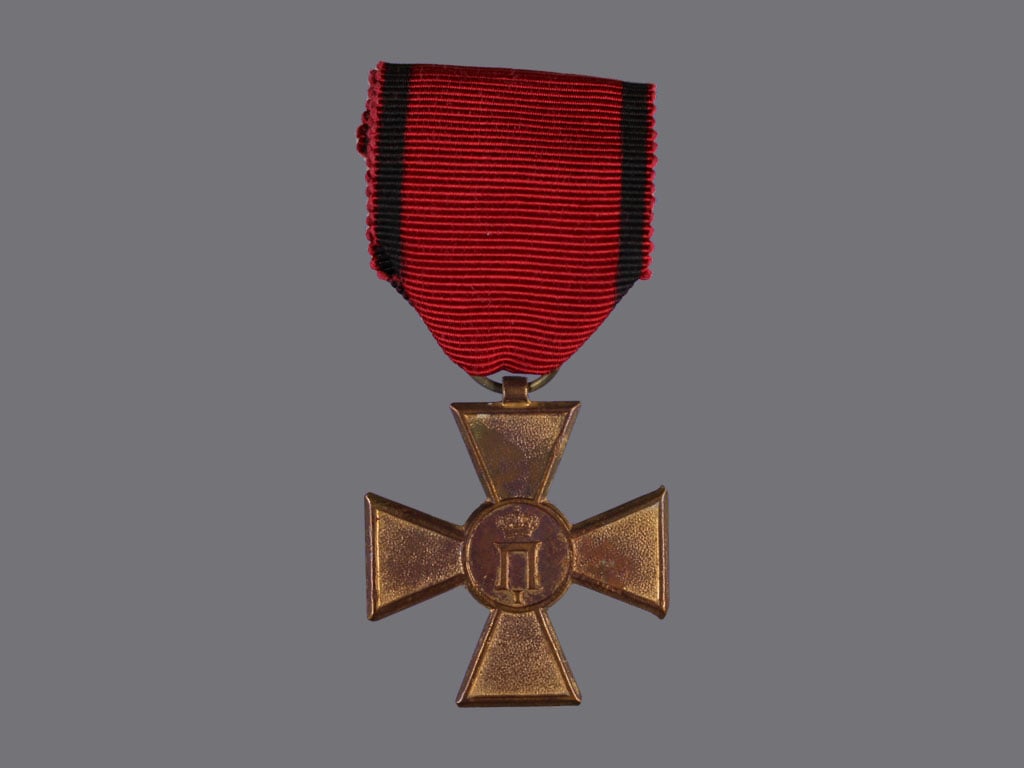 Pamětní kříž na balkánské války z r. 1913, nová stuha