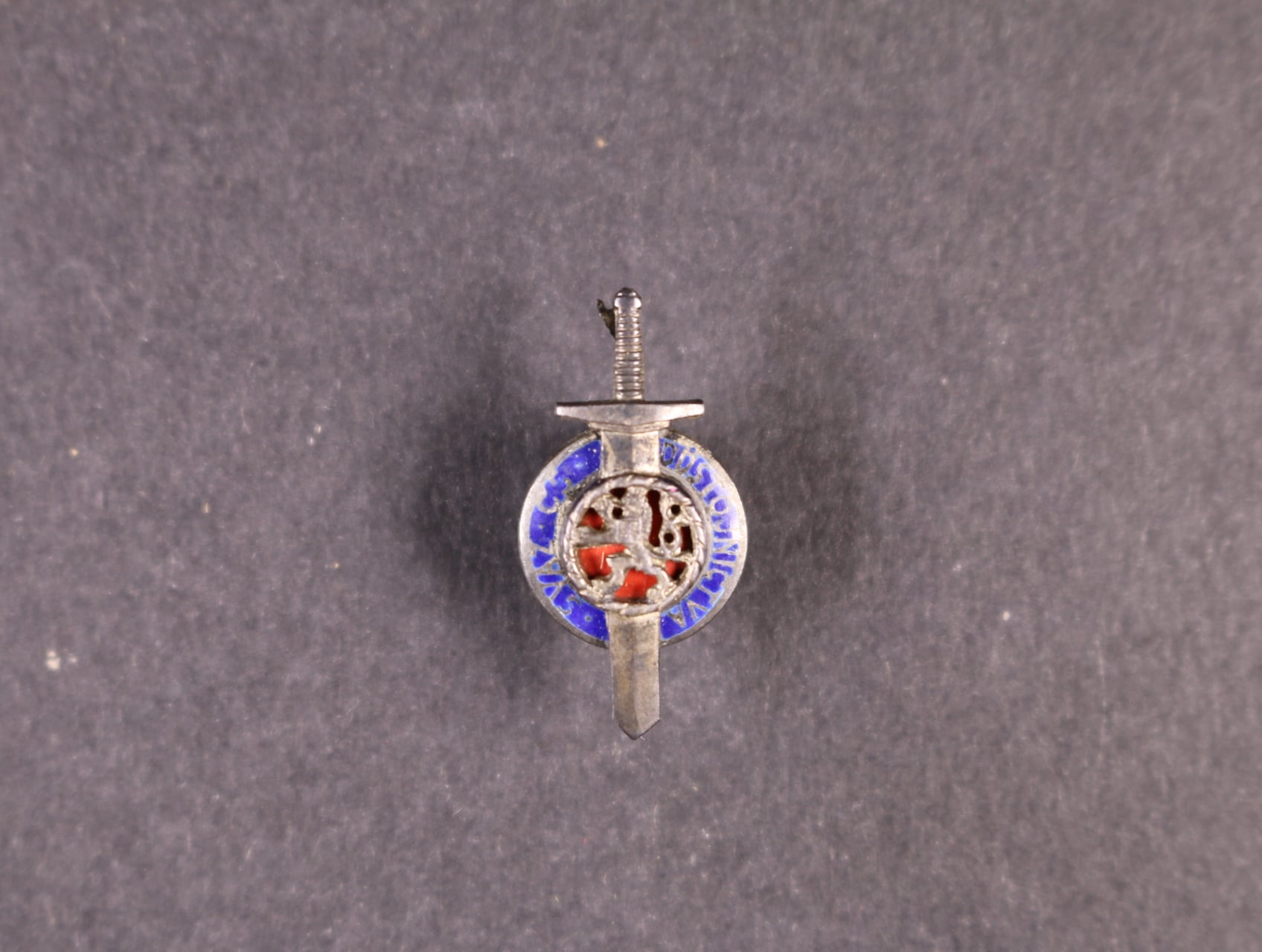 Odznak Svazu ČS důstojnictva, na šroub, Ag, 25 x 12.5 mm, výrobce Pichl Praha