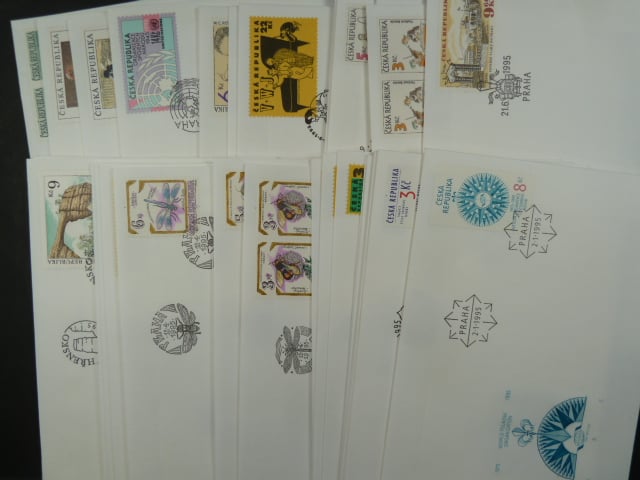 kompletní ročník obálek FDC 1995, kat. číslo 61 - 99, celkem 31 ks
