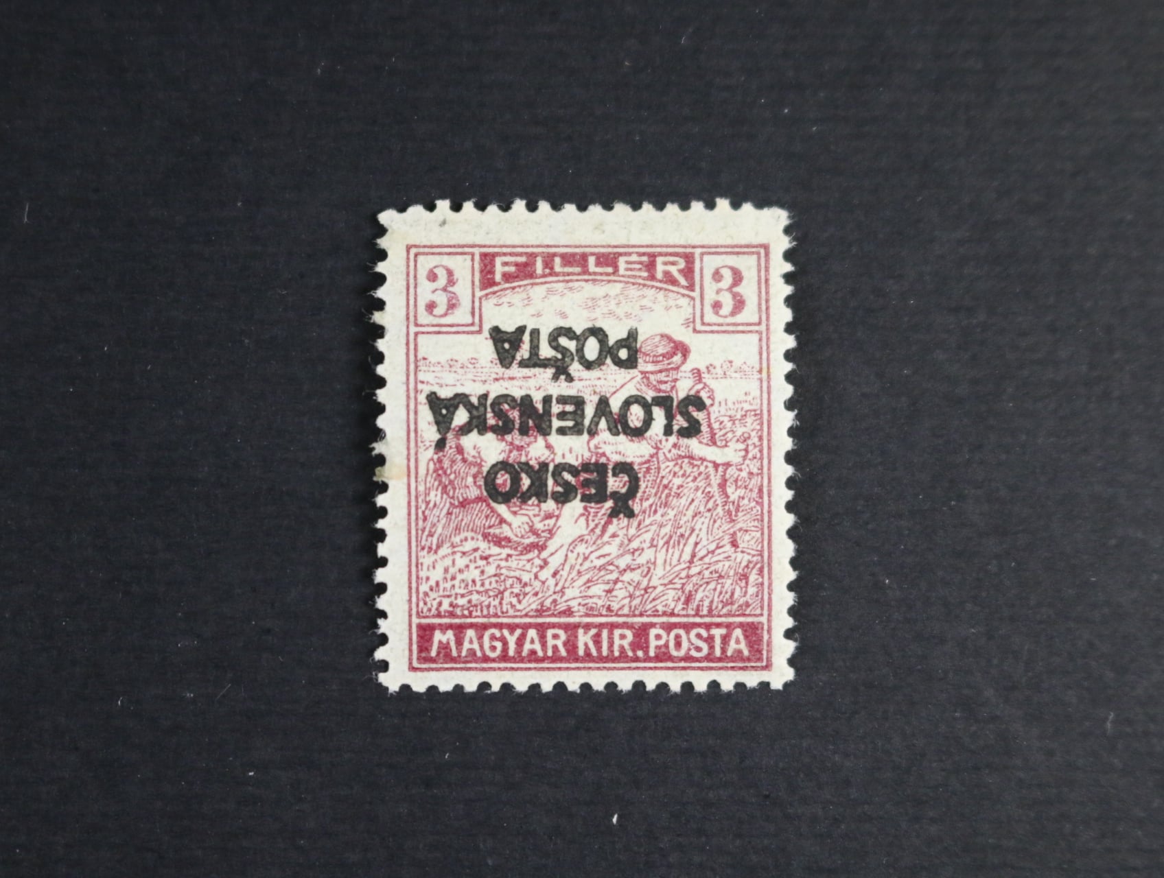 zn. RV č. 138 P - převrácený přetisk, zk. Gilbert