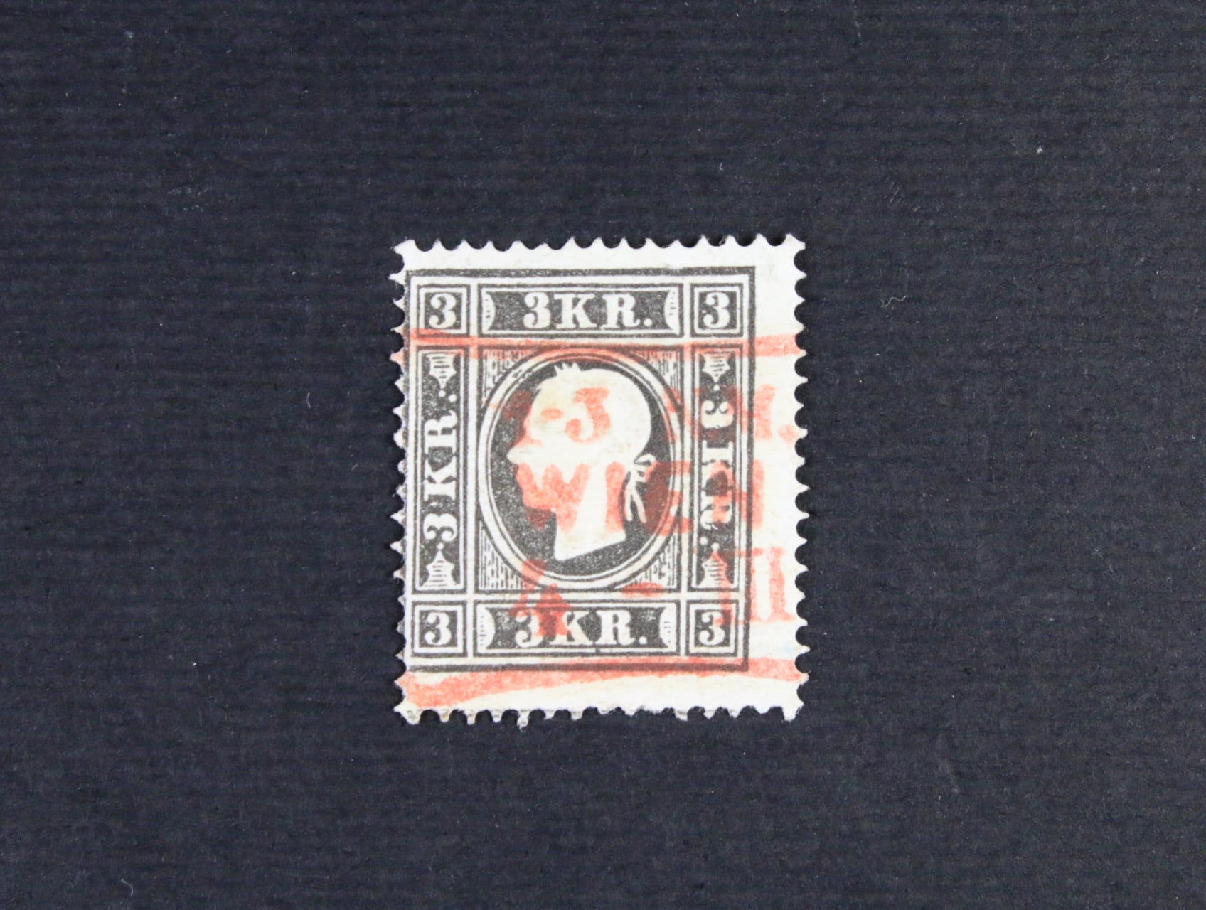 zn. Fe. č. 11 IIa. s červeným raz. WIEN 4 - III, 1-3 N.M., atest Dr. Ferchenbauer
