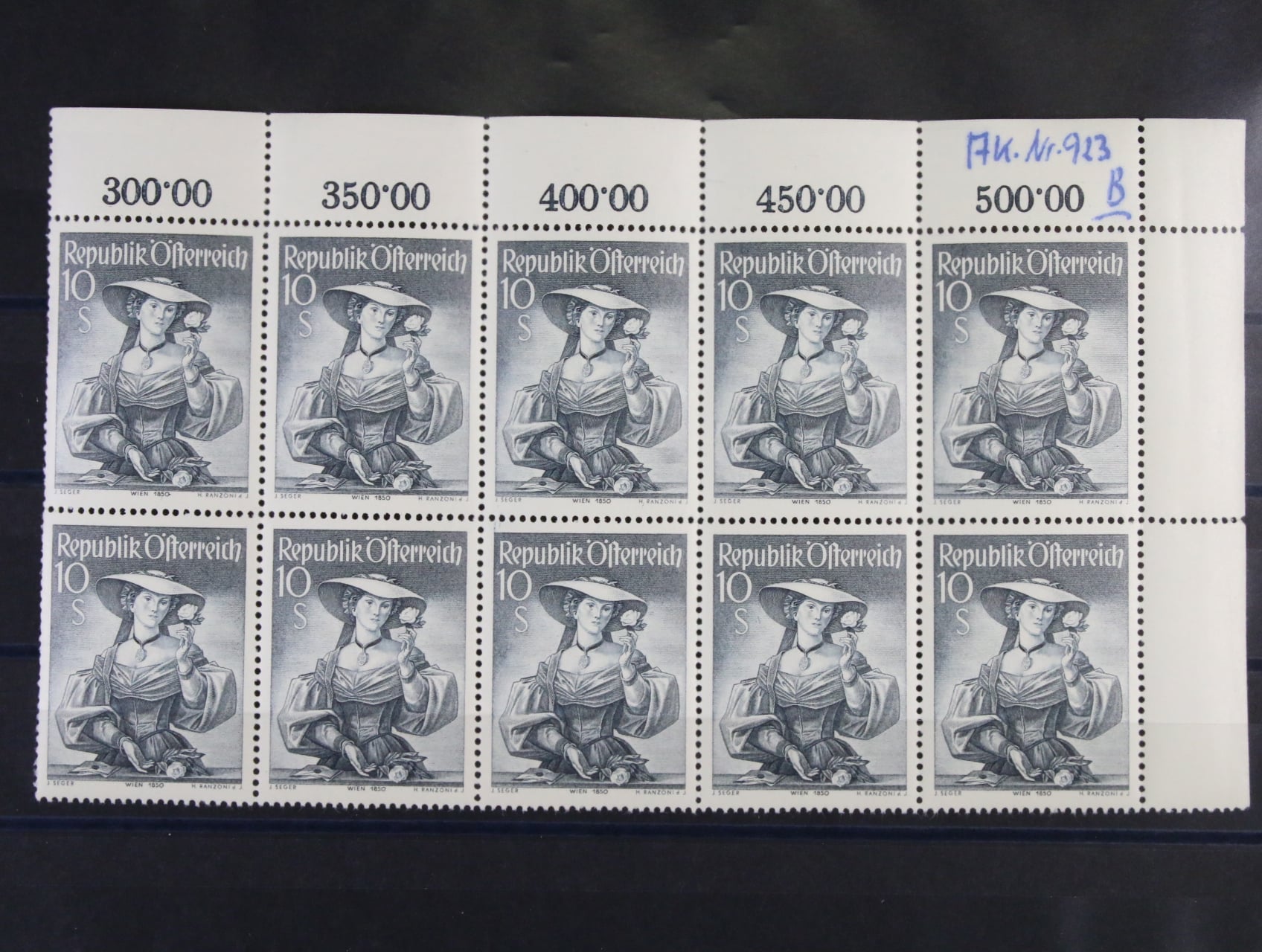 zn. Mi. č. 926 v desetibloku s DV PF VI, 680 EUR