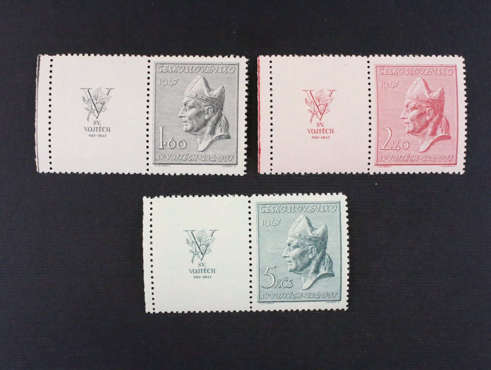 zn. č. 450-452 KL, 950. výročí smrti svatého Vojtěcha