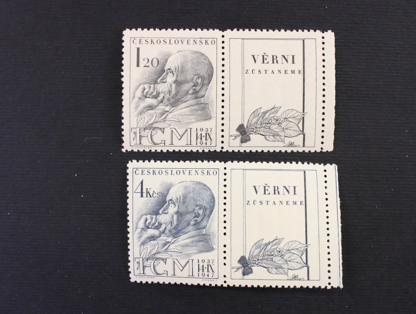 zn. č. 458-459KP, 10. výročí úmrtí T.G. Masaryka